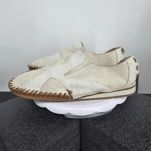 Red Tape White Suede Whipstitch Slip-On Moccasin Loafers Men’s 11 Shoes